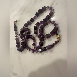 Handmade Purple Beaded Eyewear Chain